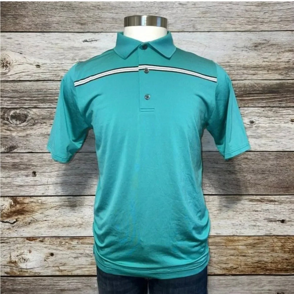 Footjoy‎ green performance polo EUC Large - Picture 1 of 6
